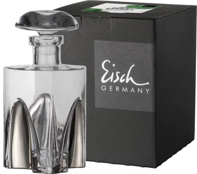 Obrázek produktu pro Eisch Karafa Gentleman Platinum, bez kapky, karafa na whisky, křišťálové sklo, platina, 0,75 l, 86577409