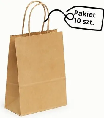 Produktbild von Papiertüten 160 x 80 x 210 mm Braun 10 Stück