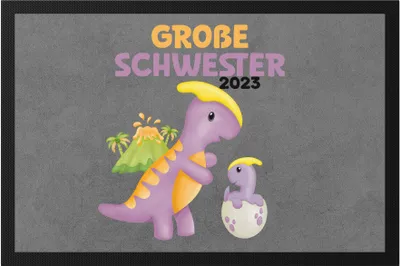 Produktbild von Große Schwester 2023 Fußmatte Baby Geburt Geschwister Familie Liebe Geborgenheit Kleinkind Geborgenheit