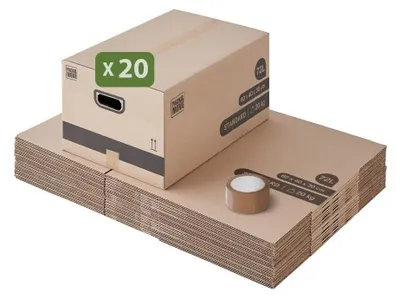 Productafbeelding van Elzusha - Verhuisdozen 72L - Set van 20 Stuks - 60x40x30 cm