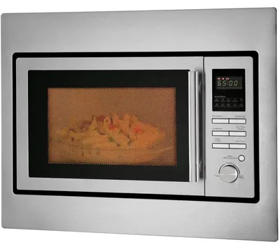 Produktbild von Bomann MWG 2216 H EB, Integriert, 25 l, 900 W, Eingebautes Display, Tasten, Drehregler, Edelstahl