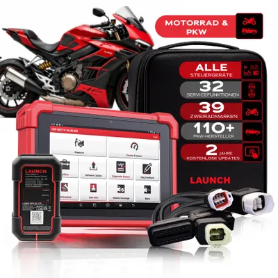 Produktbild von LAUNCH CRP MOT IV Motorrad Limitierte Auflage,Diagnosegerät für PKW+Motorrad,32 Servicefunktionen,für 39Motorradmarken-von Harley-Davidson über Ducati