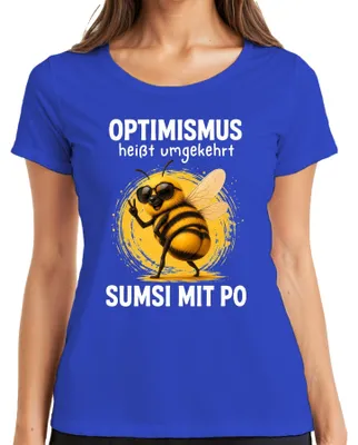 Obrázok produktu pre Optimistické tričko "Sumsi s vtipnou hláškou a sarkazmom", modré, veľkosť 3XL