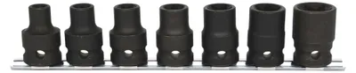Image de 1/2" Jeu de douilles de force Torx-E, 7 pces, E10-E24