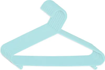 Produktbild von Bieco Kleiderbügel Kinder 8 St. Türkis | Länge ca. 30 cm | Baby Kleiderbügel | Kunststoff Kleiderbügel Kinder Baby | Baby Organiser Für Kleiderschrank | Kleiderbügel Baby | Baby Clothes Hangers