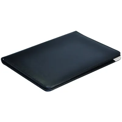 Image de Porte-documents Monolith A4 en cuir - Porte-documents avec calculatrice - Noir - Corps en cuir - 320 mm de hauteur x 240 mm de largeur x 17 mm de profondeur