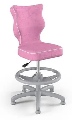 Produktbild von Kinder-Wachstumsstuhl Ergonomischer Schreibtischstuhl Für Körpergrösse 119-142 Cm, Petit Grau Visto 08, Mit Fussstütze