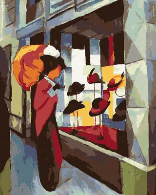 Produktbild von Zuty - Malen nach Zahlen - HUTLADEN (AUGUST MACKE), 40x50 cm, mit Keilrahmen (bereits gespannt)