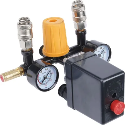 Obrázek produktu pro Tlakový spínač pro kompresor POWERMAT PM-KO-24T-50T-V2-WY, 1/4", 1 ks