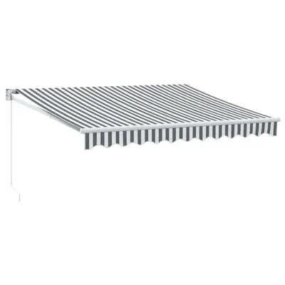 Immagine prodotto di vidaXL Tenda retrattile antracite e bianca 3x2,5 m in tessuto e alluminio