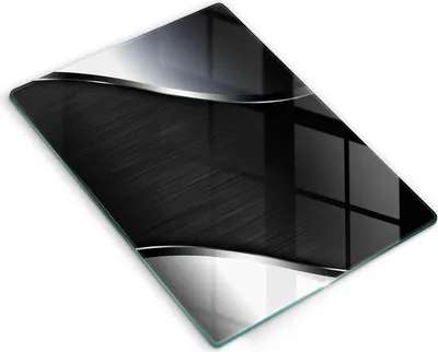 Produktbild von Abdeckung Glas - Küchenabdeckung - 40x52 cm - Abdeckplatte - Metallabstraktion