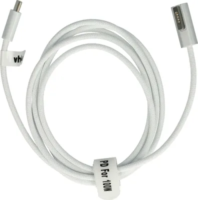 Produktbild von vhbw Adapterkabel USB Typ C auf MagSafe 2 kompatibel mit Apple Macbook Pro 13" (Ende 2012-2017) Notebook, Laptop - 170 cm, 100 W, Nylongewebe
