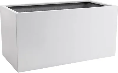 Immagine prodotto di Vaso da fiori MAXI in fibra di vetro bianco 80x40x40 cm