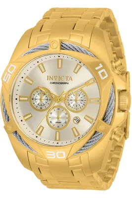 Obrázek produktu pro Invicta Bolt 34121 Pánské Hodinky - Quartz Hnutí - Nerezová Ocel se Stříbrným Ciferníkem - 50 mm