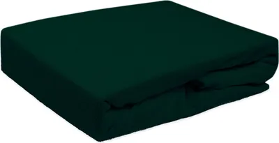 Image de Drap-housse avec élastique, tissu éponge 160 x 200 cm vert bouteille