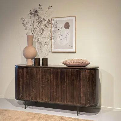 Productafbeelding van Livingfurn Dressoir Noor Walnoot 170cm Mangohout