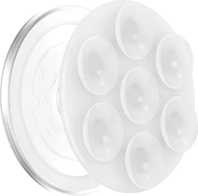 Produktbild von PopSockets, PopGrip MagSafe Handyhalterung – Suck-Up Saugnapf-Halterung, Transparent