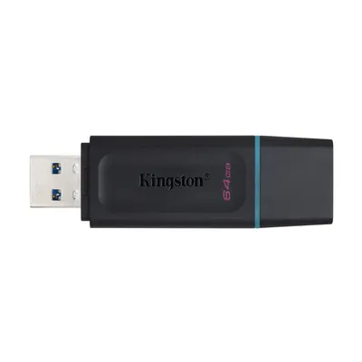 Produktbild von Kingston DataTraveler Exodia - USB-Flash-Laufwerk - 64 GB - USB 3.2 Gen 1 - Schwarz mit Türkis