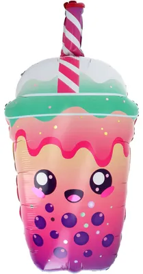 Produktbild von Shape Folienballon "Bubble Tea" | 38x76 cm