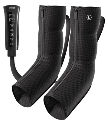 Produktbild von VEVOR Beinscompressor-Massager 3 Heizstufen Luftkompressions-Beinmassager, Für tägliche Entspannung, 6 Modi, 3 Massageintensitäten und 3 Waden-Vibrationseinstellungen, mit Aufbewahrungstasche und Netzadapter