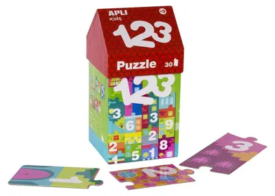 Produktbild von APLI-Puzzle – Häuschen 1, 2, 3, 30 Teile