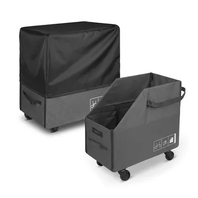Produktbild von Faltrad-Transportbox für SachsenRAD F2, F3, F11, F12, Faltrad Aufbewahrungsbox mit 4 Abnehmbaren Rollen und Regenschutz für 14" bis 22" Klappräder
