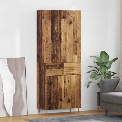 Produktbild von vidaXL Highboard Altholz 69,5 x 34 x 180 cm Holzwerkstoff