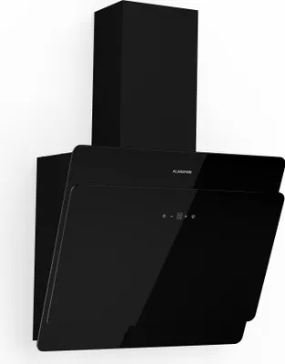 Produktbild von Klarstein digestor, šikmý digestor, tichý digestor, digestor s filtrom, nástenný digestor s 3 stupňami, odsávací digestor, digestor 60 cm, 350 m³/h, 68 W, čierny