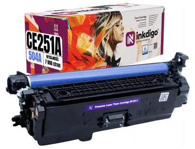 Produktbild von Inkdigo Toner CE251A für HP Color LaserJet CM3530FS MFP, CM3530mfp, CP3525, CP3525DN – Cyan, 7000 Seiten,