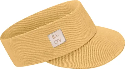 Produktbild von Bubalove | Kinder Stirnband mit Schirm | Gelb | 52-56 cm, Baseball Cap | Stirnbander | Kappe, handgenähtes Baumwollstirnband
