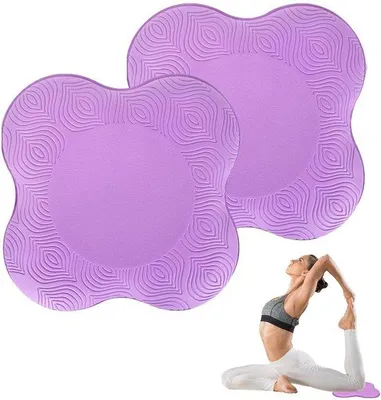 Obrázek produktu pro Chrániče kolen pro jógu – protiskluzové, přenosné, omyvatelné z TPE – poskytují podporu kolen a loktů, ergonomický design – polštářky na kolena a lokty