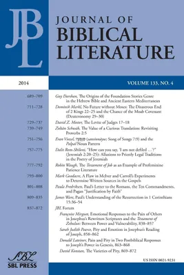 Produktbild von Journal of Biblical Literature 133.4 (2014)