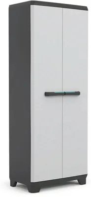 Produktbild von Keter Keter Linear Utility Storage Cabinet - 68x173x39 cm - Grau/Schwarz