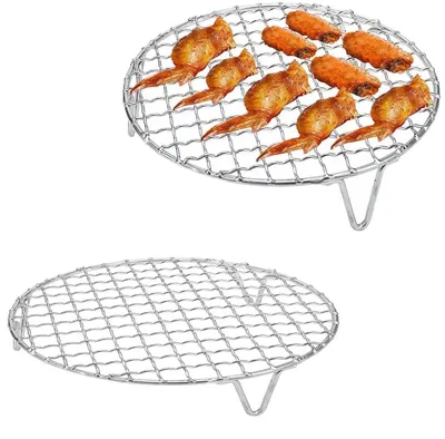 Rundes Grillrost aus Edelstahl, 20 cm, 1,8 mm dick