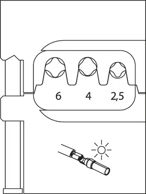Produktbild von GEDORE 8140-23 Modul-Einsatz für Solarlok, 2078082