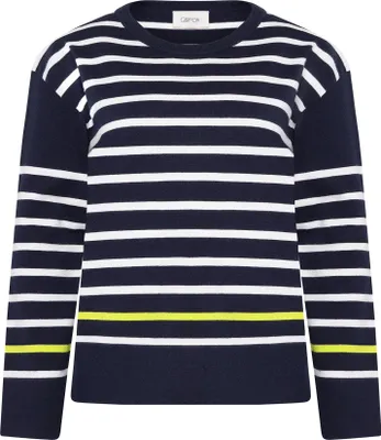 Produktbild von Cartoon Strickpullover Kurz 8811 Blue/Cream 38