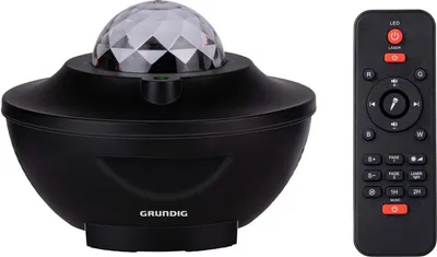 Productafbeelding van Grundig Sterrenhemelprojector Nachtlampje Met 10 Led-Kleuren Galaxy Projector Inclusief Bluetooth-Functie Afstandsbediening En Usb-Oplaadkabel