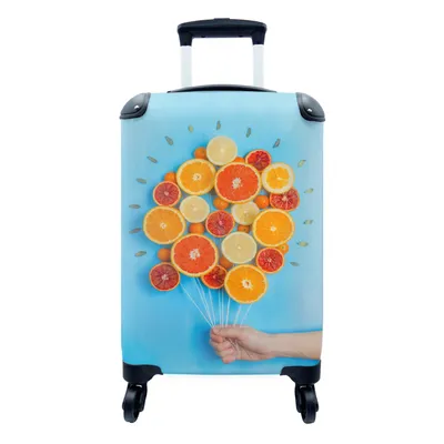 Produktbild von MuchoWow® Koffer Handgepäck Trolley Rollkoffer Kleine Reisekoffer mit 4 Rollen - Fruchtballons - Cabin Size < 55x40x23 cm & 55x40x20 cm - Fotokoffer - Kabinenkoffer - Boardgepäck - Reise-Box - Reisekoffer - Reisegepäck - Koffer mit Bild - Trolley für Kinder