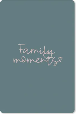 Produktbild von MuchoWow® Mauspad Mousepad Sprichwörter - Zitate - Familie - Familienmomente 40x60 cm - Mousepads - Maus Mat - Pad - Mausunterlage - Schreibtisch Accesoire