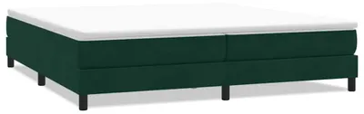 Obrázek produktu pro vidaXL Skříňová postel bez matrace tmavě zelená 200x210 cm sametová