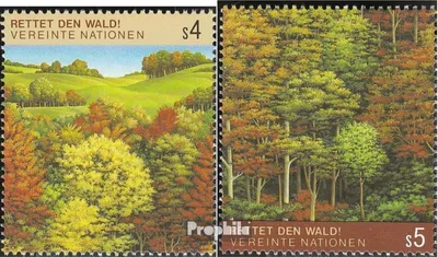 Produktbild von Briefmarken UNO - Wien 1988 Mi 81-82 (kompl.Ausg.) gestempelt Rettet den Wald