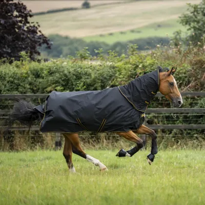 Image de Bucas Irish Turnout Medium 150g + couvre-cou - Taille 130 - Noir