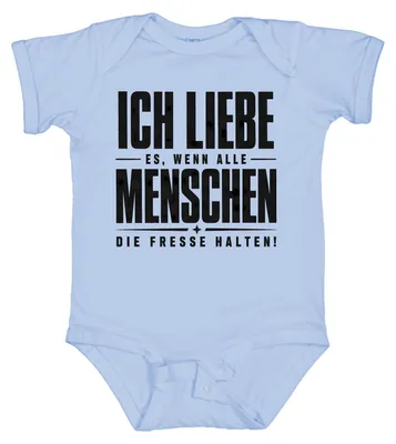 Obrázok produktu pre Milujem, keď všetci zmlknú. Sarkastické body pre bábätko, svetlomodrá farba, veľkosť 6/12
