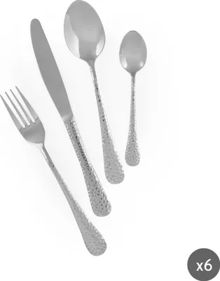 Produktbild von Excelsa besteckset 24 stück Drops stahl silber