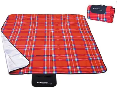 Produktbild von Spokey Tartan Picknickdecke Rot 150 x 180 cm Rot 150 x 180 cm