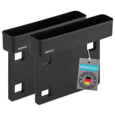 Produktbild von Kewago Auto Organizer und Zusatzfach im 2er Set zwischen Sitz und Mittelkonsole
