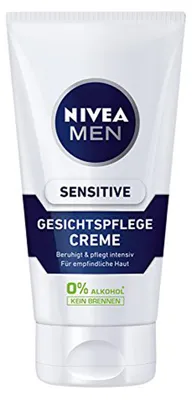 Zdjęcie produktu dla Nivea For Men Krem do twarzy Sensitive z rumiankiem i oczarem wirginijskim 75ml
