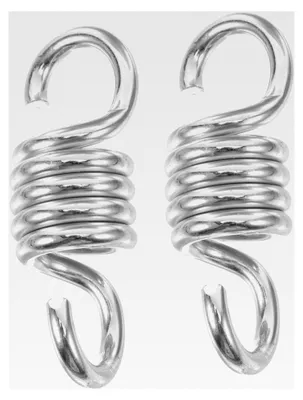 Produktbild von 2 STÜCK Schwerlast Schwingfeder Stahlfeder für Hängesessel Zubehör für Outdoor Hängematten und Veranda Schaukel