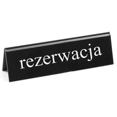 Obrázek produktu pro Oboustranná informační cedule RESERVACE Plexi CZ - Hendi 663523