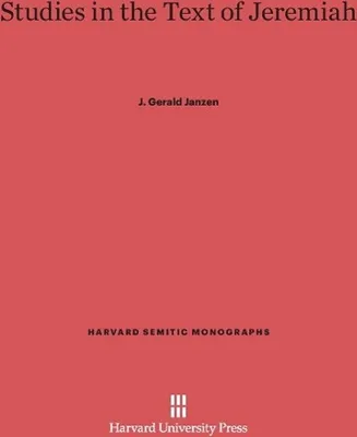 Produktbild von Studies in the Text of Jeremiah